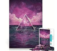 1000 Piece Jigsaw Puzzle Twilight Reflection Neat Edge Decor Problem Solve Fun Easy Time Fun Xmas Decor Gift(38x26cm)