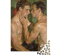 1000 Piece Jigsaw Puzzle, Two Men Embracing(2), 38x26cm/1000pcs, for Adults, Winter Indoor Activity, Home Relaxation And Cosy Evenings