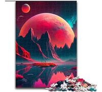 1000-Piece Jigsaw Puzzle Universe Planet 1000Pc Adults Jigsaw Puzzle Christmas Halloween Mother's Day New Year Easter Gift (Szie 26x38 cm)