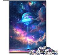 1000-Piece Jigsaw Puzzle Unveiled Brilliant Colors Planets Jigsaw Puzzle Made of cardboard,for Teenagers, Family Interactive Game, Challenge Gift 1000pcs(26x38cm)