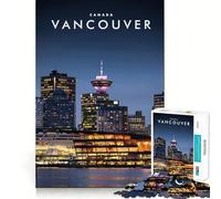 1000 Piece Jigsaw Puzzle Vancouver Canada Neat Edge Decor Problem Solve Fun Easy Time Fun Xmas Decor Gift (38x52cm)