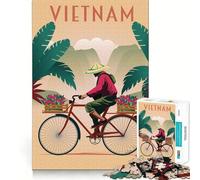 1000 Piece Jigsaw Puzzle Vietnam Neat Edge Decor Problem Solve Fun Easy Time Fun Xmas Decor Gift (50x75cm)