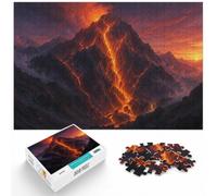 1000 Piece Jigsaw Puzzle, Volcanic Mountain Eruption, 1000pcs (52x38cm) | For an absorbing break from screens, this adult jigsaw puzzle with 1000 pieces fits calm indoor leisure.