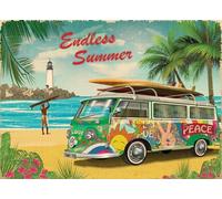 1000-Piece Jigsaw Puzzle Volkswagen Bus Car Summer Ocean VW Endless Summer