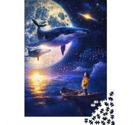 1000 Piece Jigsaw Puzzle, Whispering Whales, 52x38cm/1000pcs, for Adults, Family Activity, Time Around The Table And Weekend Downtime