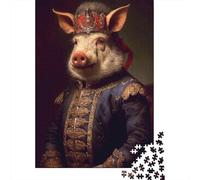 1000 Piece Jigsaw Puzzle, Wild Hog, 38x26cm/1000pcs, for Adults, Festive Gift Idea, Family Activity And Holiday Downtime