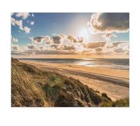 1000 Piece Jigsaw Puzzle，Wild North Sea Coast with Dramatic Sky, Netherlands，Puzzle Unique Birthday And Xmas Gifts（38x26cm）-W17