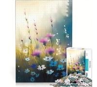 1000 Piece Jigsaw Puzzle Wildflowers Practical Game Parent-child Interaction Artists Collection Fine Art 50x75cm