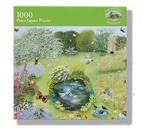1000 Piece Jigsaw Puzzle - 'Wildlife Garden' Artistic Design by Lucy Grossmith - Full Image Poster Included