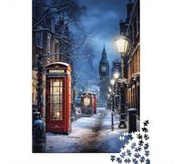 1000 Piece Jigsaw Puzzle, Winter City Glow, 70x50cm/1000pcs, for Adults, Shared Puzzle Activity, Quiet Home Time And Time Together