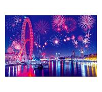 1000-Piece Jigsaw Puzzle with Artistic Landscapes Figures on Extra-Thick Easy-Grip Cardboard for Home Decoration Educational Family Entertainment (69 * 51cm)