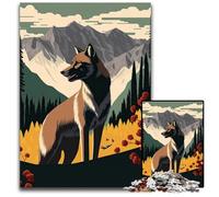1000 Piece Jigsaw Puzzle Wolf Art Series Style Puzzles for Adults Interactive Family Game DIY Home Decor Brain Teaser Gift 1000 PCS(38x26cm)