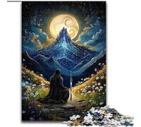 1000 Piece Jigsaw Puzzle Yin Yang Ninja Made of Wood, Fun Activity for at Home size 50X75CM DIY Decoration Brain Challenging