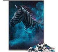 1000-Piece Jigsaw Puzzle Zebra Nebula Wooden Jigsaw size 50x75cm for Family And Friends, Suitable for Ages 14+