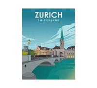 1000 Piece Jigsaw Puzzle，Zurich Switzerland，Adults Children paper Toy Educational Game（50x70cm）-AS63