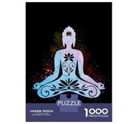 1000 Piece Jigsaw Puzzles- 30 Quotes Yoga 30 Jigsaw for Adults Brain Teaser Game Difficult Challenge Stress Reduction Gifts 70x50cm/1000pcs