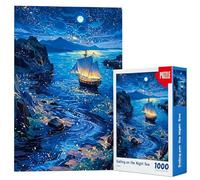 1000 Piece Jigsaw Puzzles - 38x26cm Boat Of Hope Marine Scene, Funny Decorative Challenging, Compact Finished Design, Calendered Paper Board Media For Art Display Home Living Room