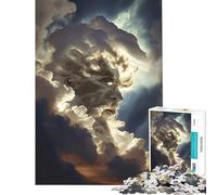 1000 Piece Jigsaw Puzzles A Cloud God Interesting Brain Challenge Durable Fragments Not Easy Bend Elegant Birthday Gifts Idea (Size 38x52cm)
