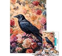 1000 Piece Jigsaw Puzzles A Crow Stands On Interesting Brain Challenge Durable Fragments Not Easy Bend Elegant Birthday Gifts Idea (Size 38x52cm)