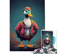 1000 Piece Jigsaw Puzzles A Fat Duck Interesting Brain Challenge Durable Fragments Not Easy Bend Elegant Birthday Gifts Idea (Size 38x52cm)
