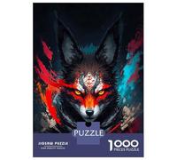 1000-piece Jigsaw Puzzles A Kitsunes Fiery Allure Adult Jigsaw Hands-on Game A Work of Art Unique Gifts for Birthday And Christmas 38x26cm/1000pcs