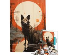 1000 Piece Jigsaw Puzzles Aardwolf Interesting Brain Challenge Durable Fragments Not Easy Bend Elegant Birthday Gifts Idea (Size 50x75cm)