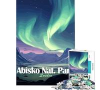 1000 Piece Jigsaw Puzzles Abisko National Park, Sweden, Aurora Borealis for Educational Game Challenge Toy Brain Teaser Game Perfect Decoration Gifts for Women Men (Size 50x75cm)