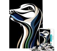 1000 Piece Jigsaw Puzzles Abstract Dog Portrait Interesting Brain Challenge Durable Fragments Not Easy Bend Elegant Birthday Gifts Idea (Size 38x26cm)