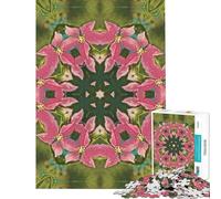 1000 Piece Jigsaw Puzzles Abstract Flower Themes Interesting Brain Challenge Durable Fragments Not Easy Bend Elegant Birthday Gifts Idea (Size 50x75cm)