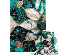 1000 Piece Jigsaw Puzzles Abstract Jade Sunflower Interesting Brain Challenge Durable Fragments Not Easy Bend Elegant Birthday Gifts Idea (Size 38x26cm)