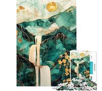 1000 Piece Jigsaw Puzzles Abstract Nature Landscape Interesting Brain Challenge Durable Fragments Not Easy Bend Elegant Birthday Gifts Idea (Size 38x26cm)