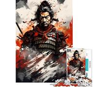 1000-piece Jigsaw Puzzles Abstract Samurai Deco Art Jigsaw Puzzle Anti-Stress Toys Wall Decoration Unique Gifts for Birthday And Christmas (38x52cm)