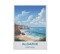 1000 Piece Jigsaw Puzzles Adults Child Educational Toys，Algarve Portugal，Classic 3D Paper Puzzle Unique Gift Home Decor（50x70cm）-IB35