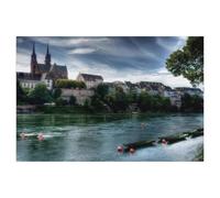 1000 Piece Jigsaw Puzzles Adults Child Educational Toys，Basel，Classic 3D Wooden Puzzle Unique Gift Home Decor（75x50cm）-AL87