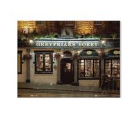 1000 Piece Jigsaw Puzzles Adults Child Educational Toys，Greyfriars Bobby Pub，Classic 3D wooden Puzzle Unique Gift Home Decor（75x50cm）-AD9