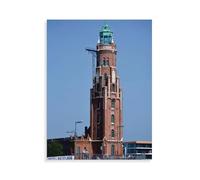 1000 Piece Jigsaw Puzzles Adults Child Educational Toys，Simon-Loschen Lighthouse - BREMERHAVEN，Classic 3D Woodeny Puzzle Unique Gift Home Decor（75x50cm）-AW5