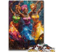 1000 Piece Jigsaw Puzzles African Woman Challenging Game And Family Play for Is Ideal As A Gift for The Whole Family 50x75cm