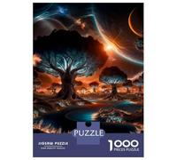 1000-piece Jigsaw Puzzles Alien Forests Adult Jigsaw Puzzle Hands-on Game Difficult Challenge Parent-child Interaction 52x38cm/1000pcs