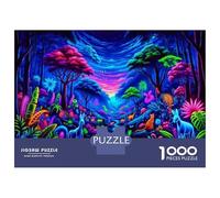 1000 Piece Jigsaw Puzzles Amazonian Glow Enchanted Forests Puzzles for Adults Family Games But Fun And Humorous Unique Birthday And Xmas Gifts 52x38cm/1000pcs