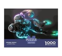 1000 Piece Jigsaw Puzzles American Football Rgb Creative Square Wooden Jigsaw Puzzles for Adults 1000pcs (75x50cm)