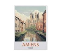 1000 Piece Jigsaw Puzzles，Amiens Somme，Puzzles for Adults and Teenagers, Puzzle Sets for Challenging Puzzle Game and Family Play（38x26cm）-GQ18