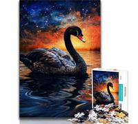 1000 Piece Jigsaw Puzzles Animal Black Swan,Decompressing Intellectual Educational Toy Educational Game for Birthday,Chrismas (75x50cm)