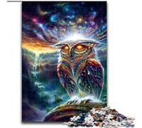 1000 Piece Jigsaw Puzzles Animal Fantasy Owl, Suitable for Ages 14 And Up Home Decor Deal As Gifts for The Whole Family (Size 50x75cm)