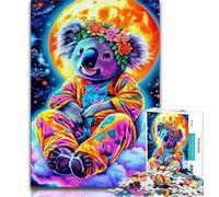 1000 Piece Jigsaw Puzzles Animal Koala Adult Jigsaw,Learning Educational Toys Family Games Gifts for Friends And Family 26x38cm