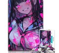 1000 Piece Jigsaw Puzzles Anime Demon Girl,Decompressing Intellectual Educational Toy Educational Game for Birthday,Chrismas (38x26cm)