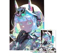 1000 Piece Jigsaw Puzzles Anime Girl in A Shiny Outf for Educational Game Challenge Toy Brain Teaser Game Perfect Decoration Gifts for Women Men (Size 38x52cm)