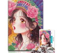 1000 Piece Jigsaw Puzzles Anime Girl Teenager Puzzles,Challenging Game Toys Wall Decoration Unique Birthday And Xmas Gifts (size 75x50cm)