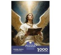 1000 Piece Jigsaw Puzzles- Archangel Uriel in Light Jigsaw for Adults Brain Teaser Game Difficult Challenge Stress Reduction Gifts 70x50cm/1000pcs