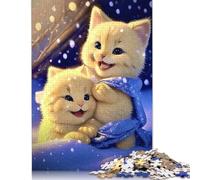 1000 Piece Jigsaw Puzzles Art Cat Square Jigsaw Puzzles, for Adults & Woodenboard Puzzles Puzzle for Summer Lovers 1000pcs (75x50cm) 规则22:Jigsaw