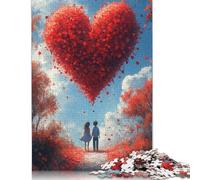 1000 Piece Jigsaw Puzzles Art Happy Lovers for Adults Paper Puzzles Educational Toys 1000pcs (38x26cm)